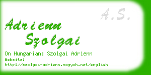 adrienn szolgai business card